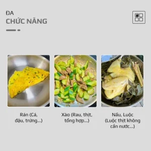 chức năng Chảo Inox Cạn Lòng Engler EL3850